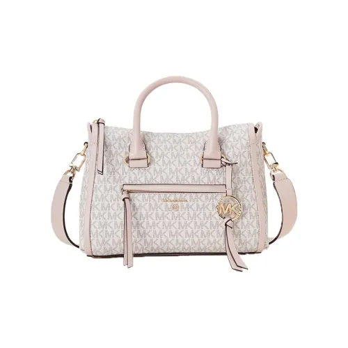 MICHAEL KORS Carine Коровья кожа Сумка через плечо Сумка Маленькая Женская Ванильный белый Нежно-розовый