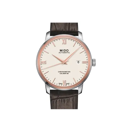 MIDO Baroncelli Collection Автоматический Механический Механизм Мужские Часы Часы 40 мм Белый Циферблат