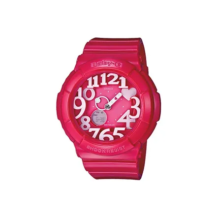 CASIO Baby G Theme Series Кварцевый механизм Смольный ремешок Часы Женские Розовый циферблат