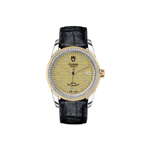 TUDOR Jun Jue Series Автоматический Механический Механизм Женские Часы Зонт 36 мм Золотой Циферблат