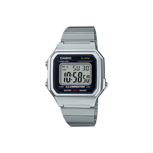 CASIO VINTAGE Series Standard Series Кварцевый механизм Нержавеющая сталь Ремешок Часы Мужские Черный циферблат
