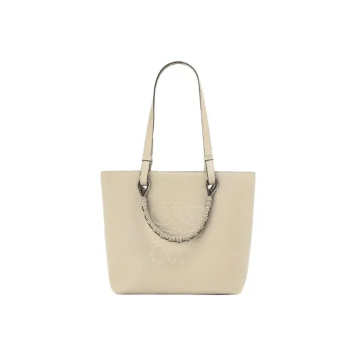 LOEWE Телячья кожа с рельефным узором сумка-тоут сумка для покупок тоут сумка на одно плечо маленькая женская светлый овсяный