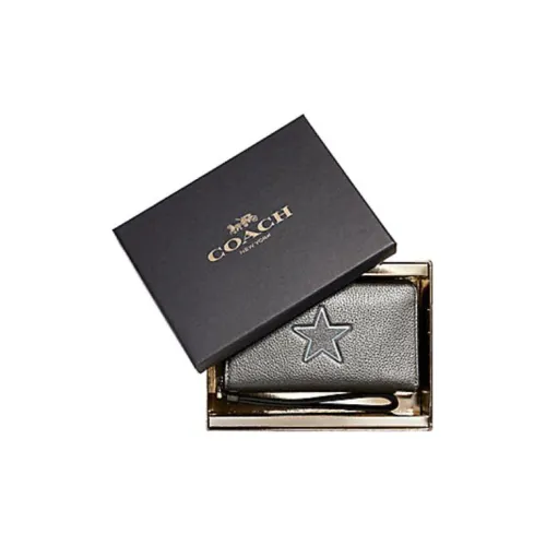 COACH Boxed Кожа Клатч Кошелек Картхолдер Запястье Сумка Набор в подарочной коробке Мини Женские