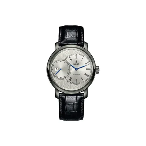 RADO Автоматический Механический Механизм Мужские Часы DiaMaster Collection 43 мм Серебряные