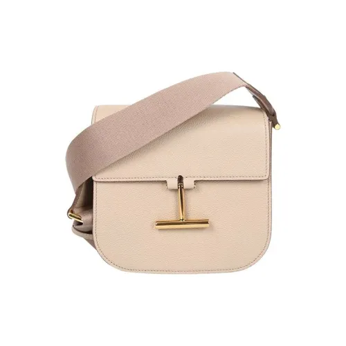 TF Кожа Сумка через плечо Сумка на плечо Женская Нюдовая