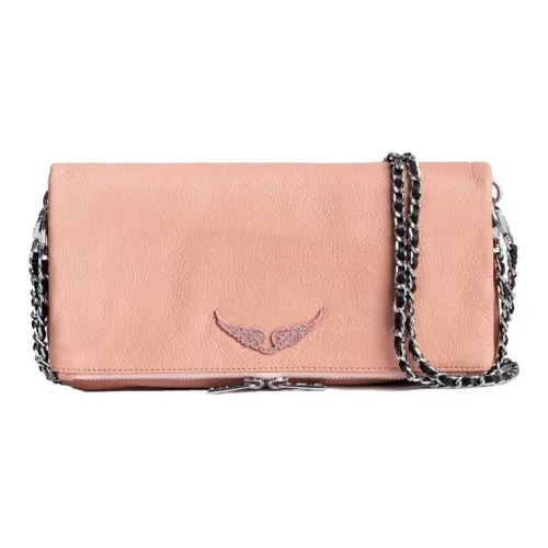 Zadig Voltaire Сумка через плечо из коровьей кожи женская розовая