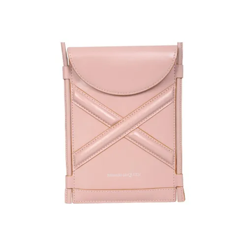 Alexander McQueen Кожа Сумка через плечо Мини Женская Розовая