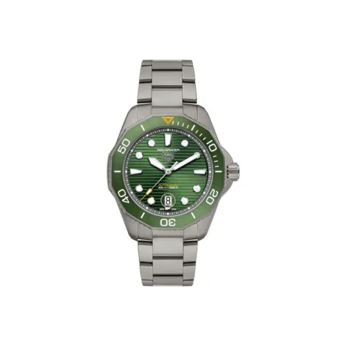 TAG HEUER Автоматический Механический Механизм Мужские Часы из Коллекции Aquaracer 43 мм Зеленые