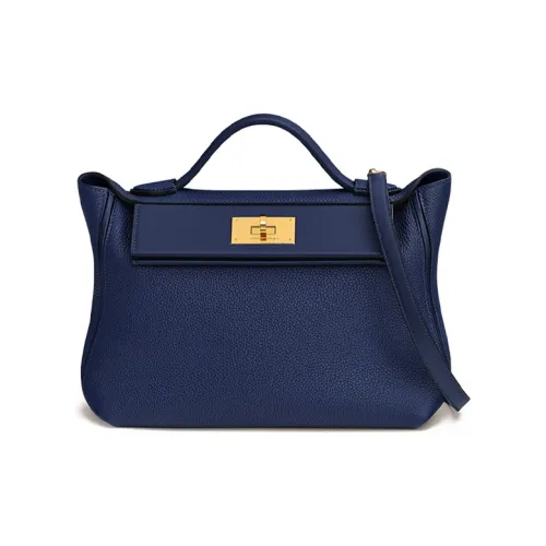 HERMES 24 24 Togo Swift Телячья кожа Портативная Сумка через плечо Сумка на плечо Женская Двухцветная