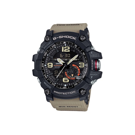 G-SHOCK Land Series Mudmaster Multi-Sensor Кварцевый механизм Черный циферблат