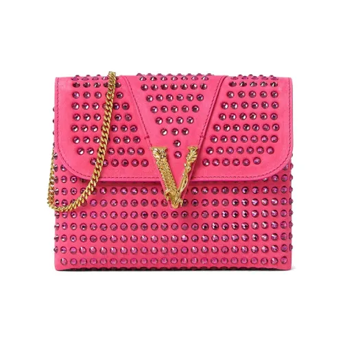 VERSACE Замша Сумка через плечо Женская Розовая