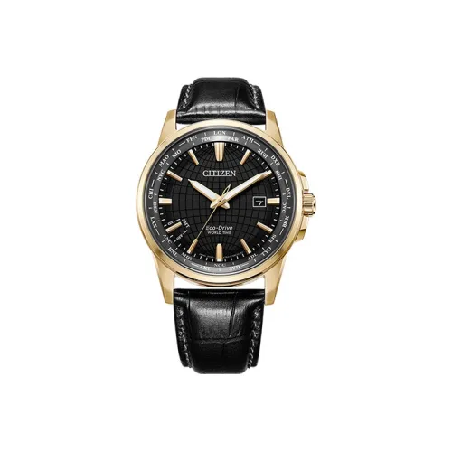 CITIZEN Ecology Drive Collection Светильник Кварцевый механизм Коровья кожа Ремешок Часы Мужские часы
