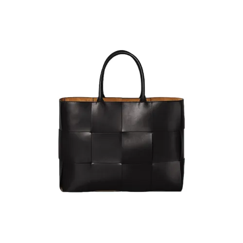 Bottega Veneta Кожа Тоут Сумка Сумка для покупок Сумка Мужская Черная