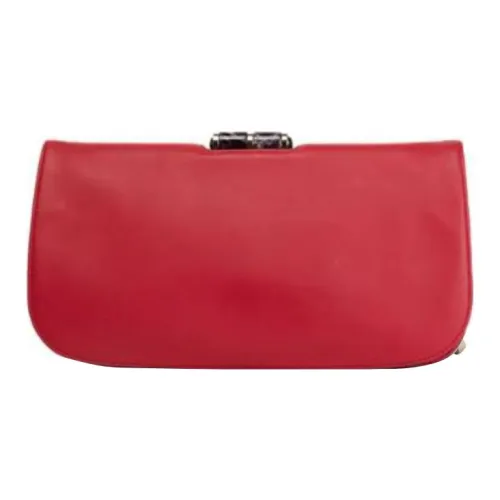 BVLGARI Кожа Косметичка Женская Красная