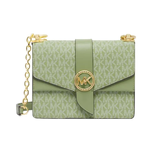 MICHAEL KORS Greenwich Искусственная кожа Конверт Сумка через плечо Маленькая Женская Фруктовая Зеленая