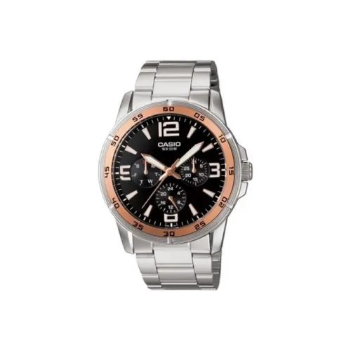 CASIO Standard Series Кварцевый механизм нержавеющая сталь ремешок мужские часы черный циферблат