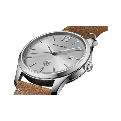 Sea Gull Автоматический Механический Механизм Мужские Часы 40mm*40mm*12mm Серебряный