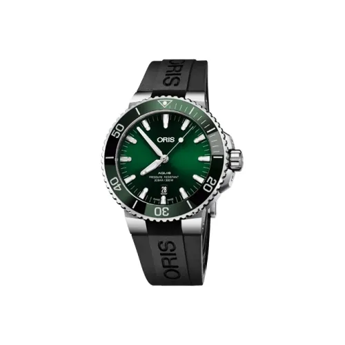Oris Автоматический Механический Механизм Мужские Часы из Коллекции Diving 43,5 мм Зеленые