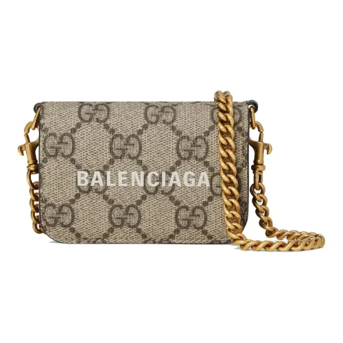 GUCCI Canvas Кошелек Монетница Сумка через плечо Унисекс Эбеновое дерево