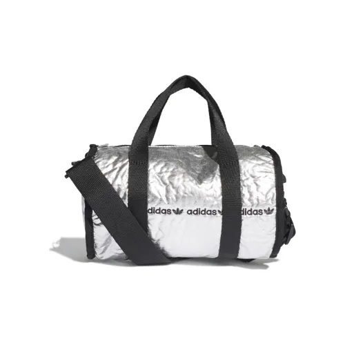 Adidas Originals Нейлоновая Спортивная Сумка Сумка через плечо Мини Унисекс Серебряная