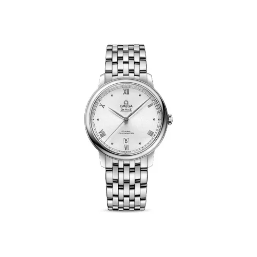 OMEGA Автоматический Механический Часы Мужские Elegant Saucer Series 39,5 мм Белые
