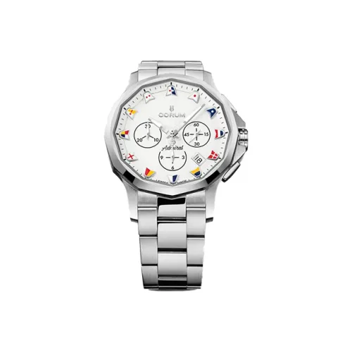 Corum Автоматический Механический Механизм Мужские Часы ADMIRAL Collection 42mm*11,6mm Белые