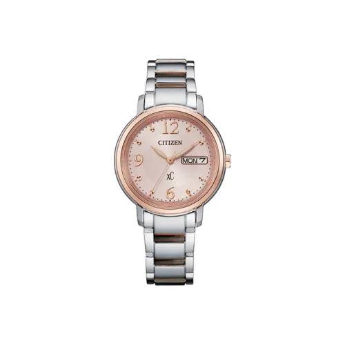 CITIZEN Световой Кварцевый Механизм Женские Экологические Часы Drive Collection 32 мм Розовые