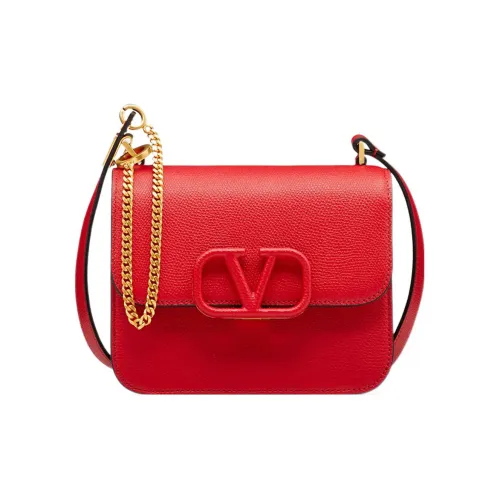 Valentino Сумка через плечо из коровьей кожи женская красная