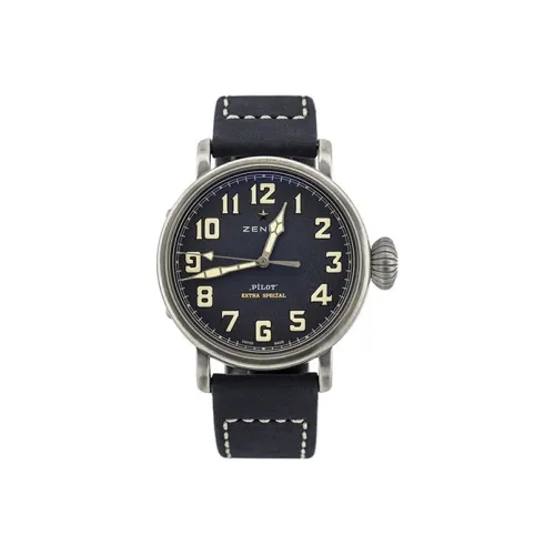 ZENITH Автоматический Механический Мужской Часы PILOT 40 мм Синий