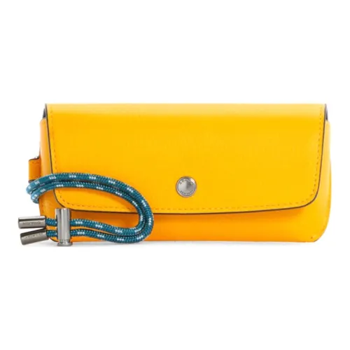 COACH Чехол для очков из кожи маленькая сумка унисекс конфетный цвет желтый