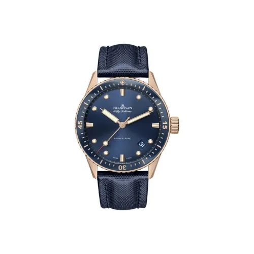BLANCPAIN Автоматический Механический Часы Мужские FIFTY FATHOMS 43 мм Синий
