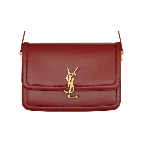 SAINT LAURENT Кожа Tofu Сумка через плечо Средняя Женская Ярко-красная