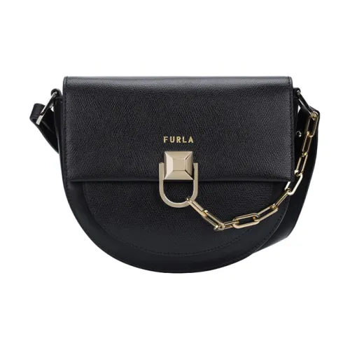 Furla Сумка через плечо из коровьей кожи женская черная