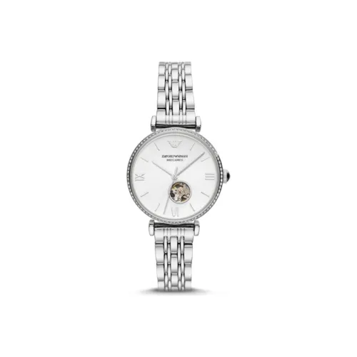 EMPORIO ARMANI Автоматический Механический Движение Женские Часы 34 мм Жемчужная Раковина Цвет