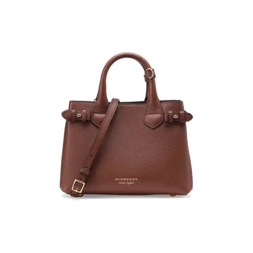 Burberry Коровья кожа Banner Сумка Сумка Маленькая Женская Карамель