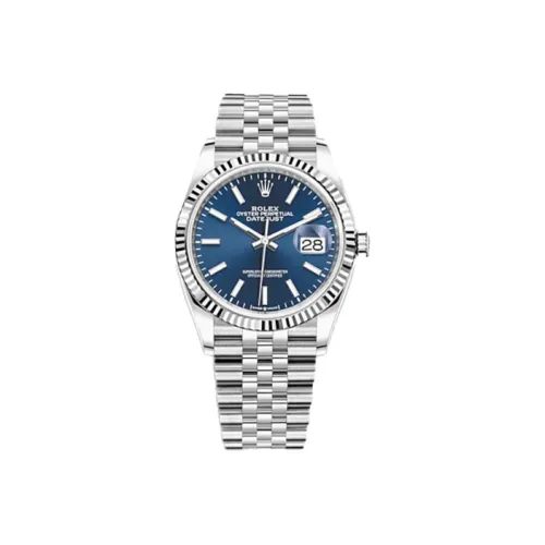 ROLEX Автоматический Механический Часы для Мужчин из Серии Log, 36 мм, Синие