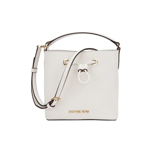 MICHAEL KORS Suri Кожа Ведрообразная Сумка Сумка через плечо Сумка для женщин Молочно-белый