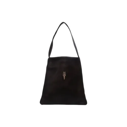 Chrome Hearts Кожа Сумка Сумка через плечо Женская Черная