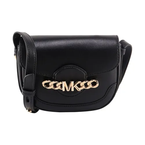 MICHAEL KORS Hally Кожа Седло Сумка Сумка через плечо Сумка на плечо Женская Черная