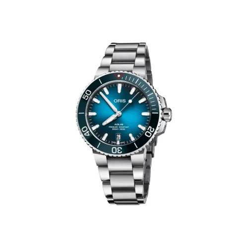 Oris Автоматический Механический Часы Мужские из Коллекции Diving 39,5 мм Синий