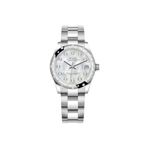 ROLEX Автоматический Механический Movement Женские часы Log Series, жемчужная раковина, цвет