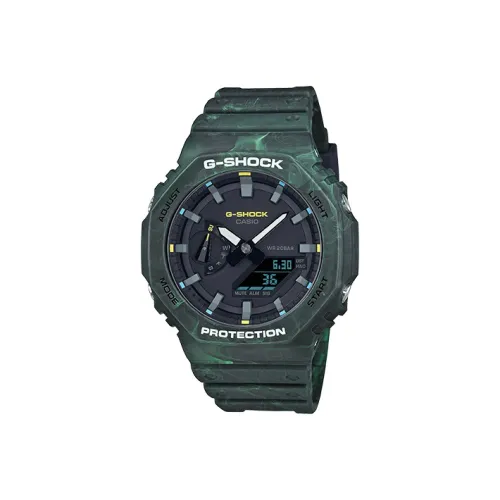 CASIO Кварцевый механизм Мужские часы Liquid Crystal/Analog Dual Display Series 48,5 мм*45,4 мм*11,8 мм Черные