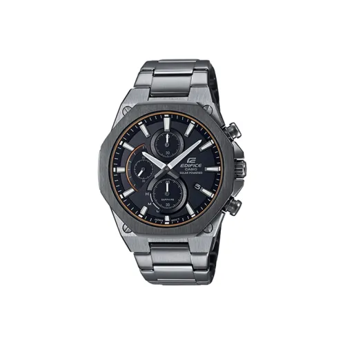 CASIO EDIFICE Collection Солнечный механизм часы с ремешком из нержавеющей стали 49*44 мм черный циферблат мужские часы модель EFS S570YDC 1A