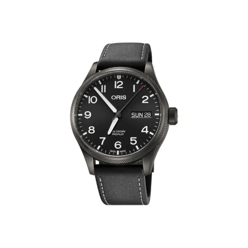 Oris Aviation Collection Pilot Collection Автоматический Механический Механизм Мужские Часы Часы 45 мм Черный Циферблат
