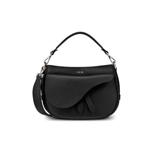 DIOR Сумка Saddle из коровьей кожи сумка через плечо мужская черная
