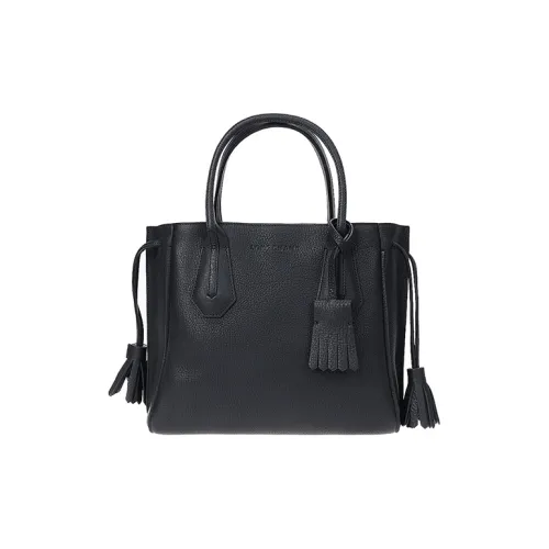 LONGCHAMP Le Pliage Коровья кожа Сумка Маленькая Женская Черная