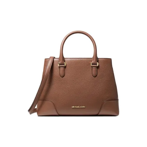 MICHAEL KORS MK Crosby Сумка из кожаной крупнозернистой текстуры сумка через плечо сумка на плечо женская цвет темная умбра