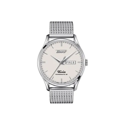 TISSOT Автоматический Механический Механизм Мужские Часы Vintage Classic Series Белые