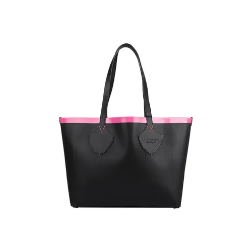 Burberry Кожа Тоут Сумка Сумка для покупок Сумка на плечо Сумка Женская Черная