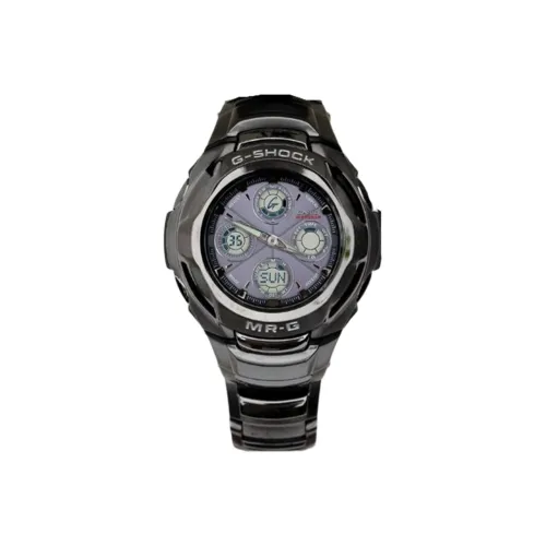 CASIO MR G Series Электронные Часы Механизм Титановый Сплав Ремешок Мужские Часы Черный Циферблат